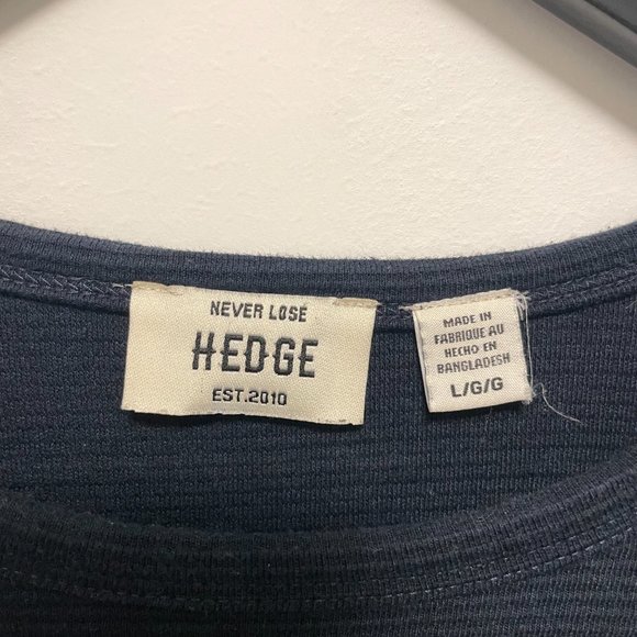 Men's Large Crewneck Sweater by Hedge - Blue - Picture 2 of 2